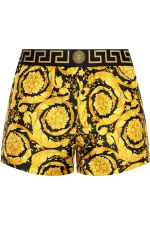 VERSACE Shorts con stampa barocco
