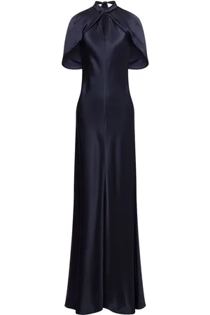 Alberta Ferretti Abito lungo drappeggiato