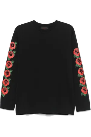 Simone Rocha T-shirt Cluster Rose con logo