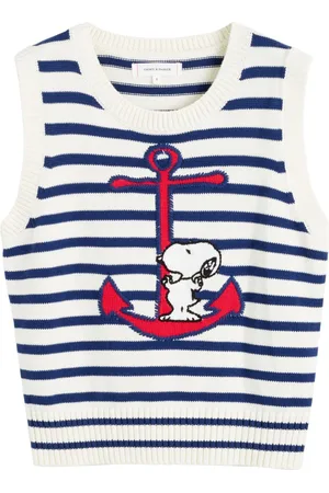 Chinti & Parker Gilet con ricamo Snoopy x Peanuts