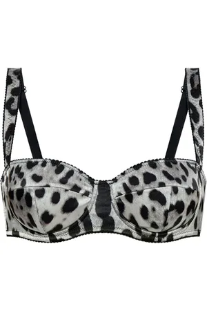 Dolce & Gabbana Reggiseno a balconcino leopardato