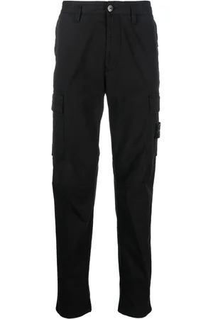 Stone Island Pantaloni affusolati con motivo Compass