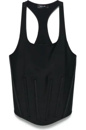 MUGLER Top in stile corsetto