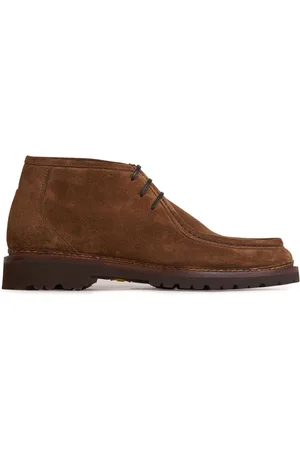Bontoni Stivaletti stringati in pelle scamosciata
