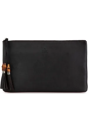 Gucci Clutch in bambù e pelle di vitello con nappa 2000-2015