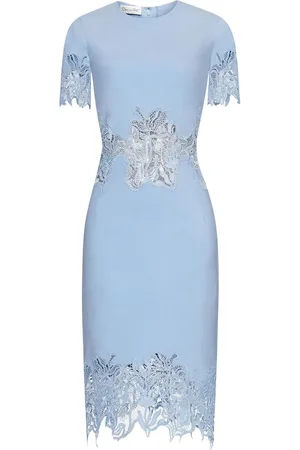Oscar de la Renta Abito midi in pizzo guipure