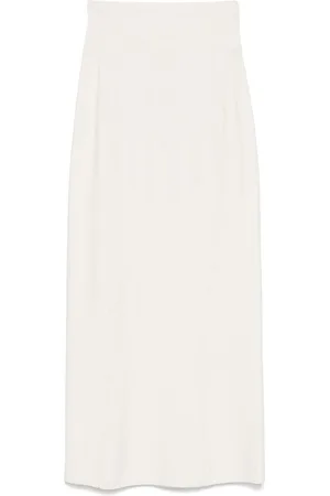MUGLER Gonna midi con motivo a rilievo