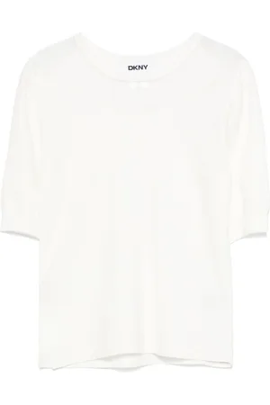 DKNY T-shirt con inserti semi trasparenti