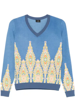 Etro Maglione in jacquard con stampa paisley