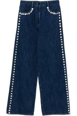 FORTE FORTE Jeans dritti con dettaglio bottoni