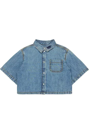 Diesel Camicia denim crop