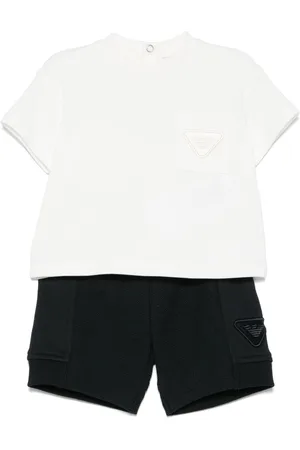Emporio Armani Set shorts con logo ricamato