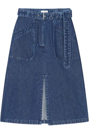 DRIES VAN NOTEN Gonna denim con cintura