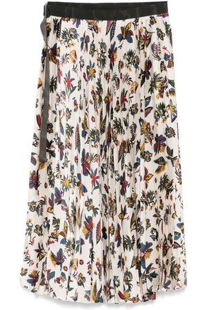 SACAI Gonna midi a fiori
