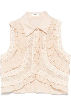 Sandro Blusa con ruches