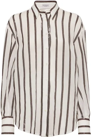 Brunello Cucinelli Camicia con paillettes