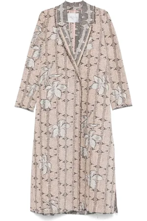 FORTE FORTE Cappotto con motivo a fiori