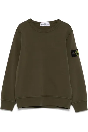 Stone Island Felpa con applicazione Compass