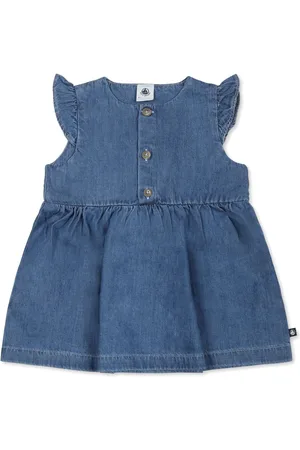Petit Bateau Abito denim smanicato