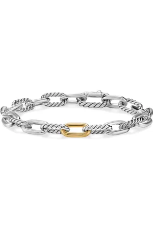 Bracciale a catena DY Madison in oro 18kt e sterling