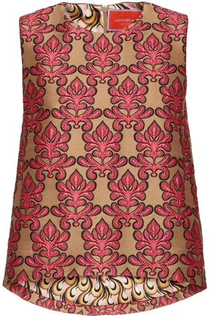 La DoubleJ Top con effetto jacquard