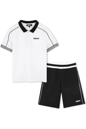 DKNY Set polo e shorts con stampa logo