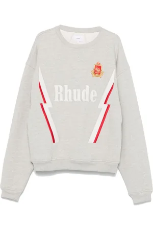 Rhude Felpa in cotone con ricamo