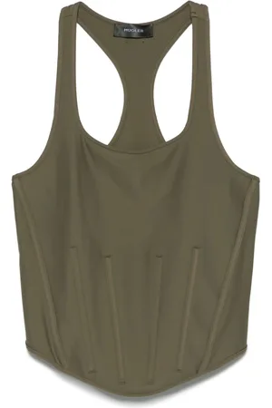 MUGLER Canotta in stile corsetto