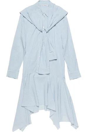 Acne Studios Abito midi a righe