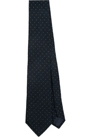 Emporio Armani Cravatta in seta con effetto jacquard