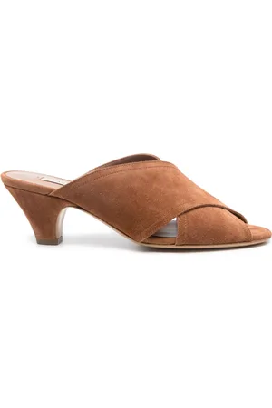 Casadei Mules in pelle scamosciata 55mm