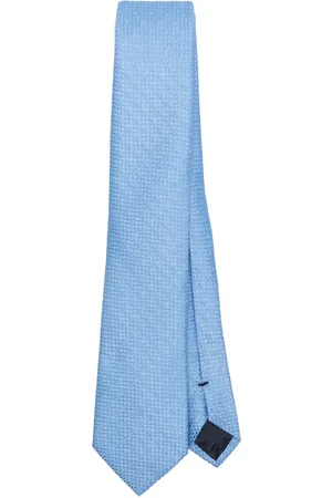 Emporio Armani Cravatta in seta con effetto jacquard