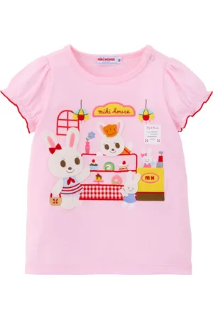 Miki House T-shirt con ricamo