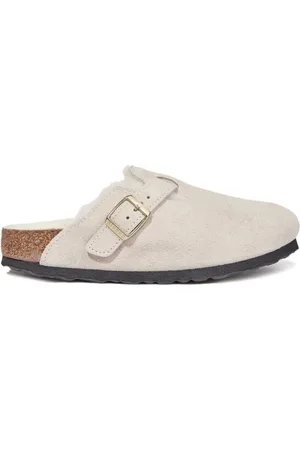 Birkenstock Slippers Boston in pelle scamosciata