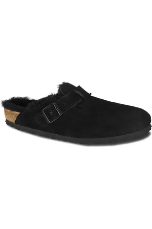 Birkenstock Slippers Boston in pelle scamosciata