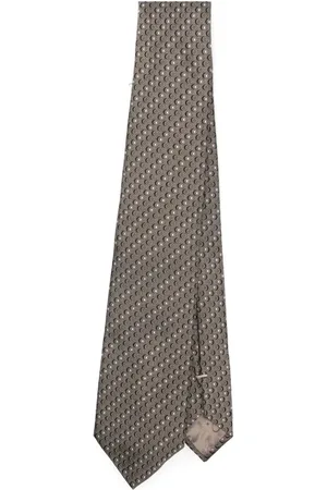 Emporio Armani Cravatta in seta con effetto jacquard