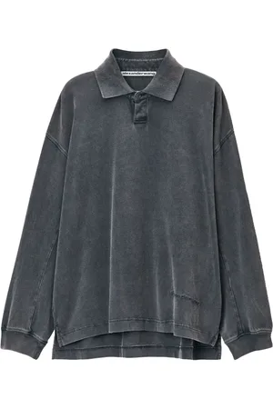 Alexander Wang Polo in cotone con ricamo logo