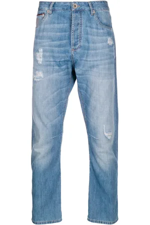 Brunello Cucinelli Jeans taglio straight effetto vissuto