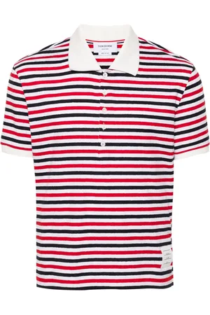 Thom Browne Polo con banda RWB