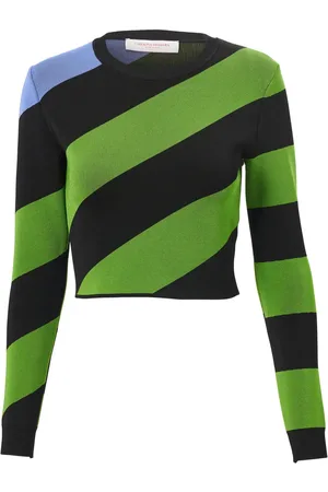 Carolina Herrera Maglione a righe crop