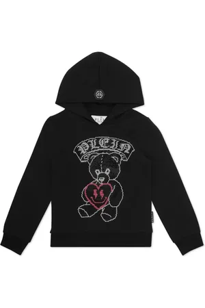 Philipp Plein Felpa Teddy Bear con cappuccio