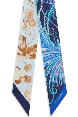 Salvatore Ferragamo Foulard con stampa Animals