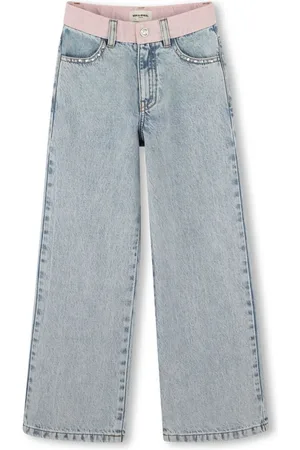 Sonia Rykiel Enfant Jeans dritti con ricamo
