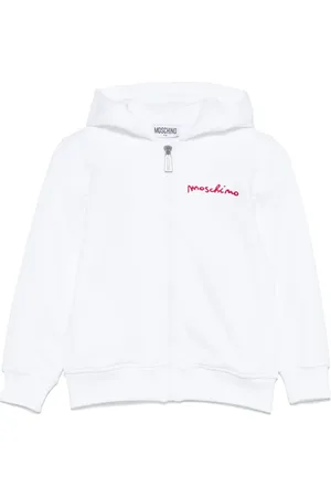 Moschino Felpa in cotone con cappuccio