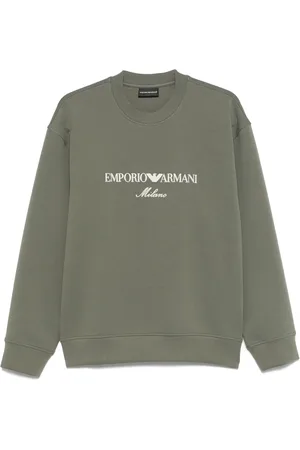 Emporio Armani Felpa in jersey con stampa