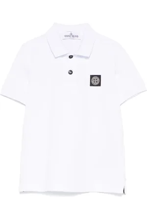 Stone Island Polo con applicazione Compass