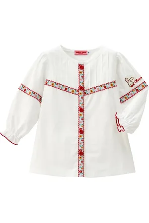 Miki House Camicia con ricamo
