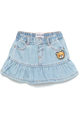 Moschino Gonna in denim Teddy Bear