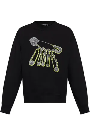 VERSACE Felpa con stampa Medusa Safety Pin