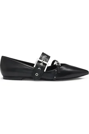 HUGO BOSS Ballerine in pelle con fibbia